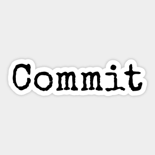 Make a Commitment Sticker